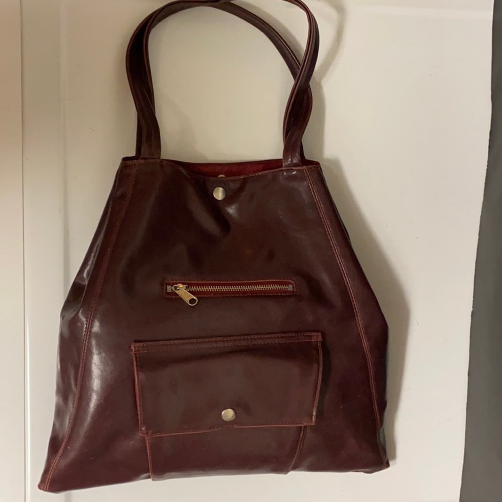 CRYSTALYN KAY Metier Tote Wine Shoulder Bag Purse